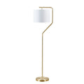 Angular Arched Metal Floor Lamp gold-polyester