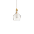 Bell Shaped Glass Pendant gold-cotton