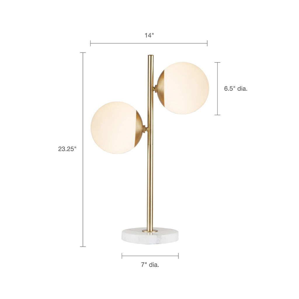 Marble Base Table Lamp gold-cotton