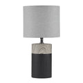 Textured Ceramic Table Lamp black-polyester