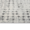 Moroccan Global Woven Area Rug light grey+cream-polyester