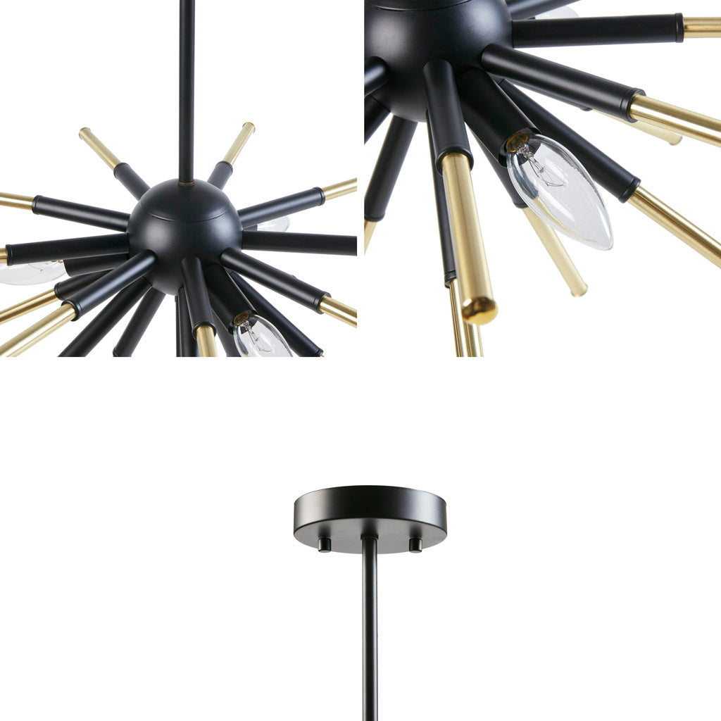 3 Light Spiked Chandelier