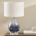 Ombre Glass Table Lamp dark blue-cotton