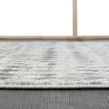 Moroccan Global Woven Area Rug light grey+cream-polyester