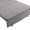 COOLMORE Convertible Sleeper Sofa Bed, Modern Velvet light grey-linen