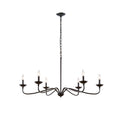 Brighton 6 Light Farmhouse Metal Chandelier