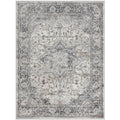 Medallion Woven Area Rug grey-polyester