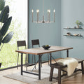 6 Light Contemporary Candelabra Styled Chandelier