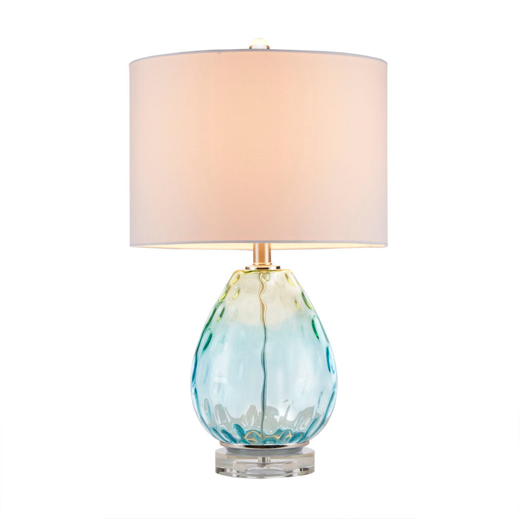 Ombre Glass Table Lamp blue-cotton