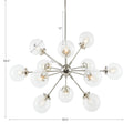 Paige 12 Light Chandelier with Oversized Globe Bulbs silver-cotton