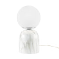 Frosted Glass Globe Resin Table Lamp