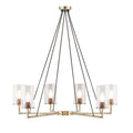 Trenton 6 Light Chandelier with Cylinder Glass