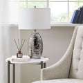 Oval Textured Ceramic Table Lamp