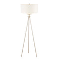 Pacific Tripod Metal Tripod Floor Lamp with Glass