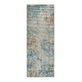 Abstract Area Rug cream+blue-polyester