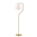 Angular Arched Metal Floor Lamp gold-polyester