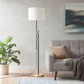 Asymmetrical Adjustable Height Metal Floor Lamp