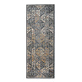 Tiled Border Area Rug blue+cream-polyester