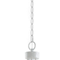 6 Light Metal Chandelier white-iron