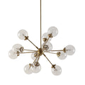 Paige 12 Light Chandelier with Oversized Globe Bulbs gold-cotton