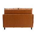 COOLMORE Convertible Sleeper Sofa Bed, Modern Velvet brown-pu