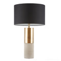 Concrete Table Lamp black-cotton