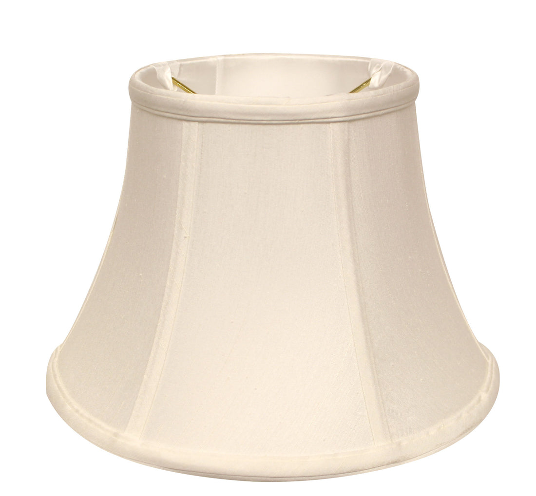 Slant Shallow Drum Softback Lampshade with Uno fitter white-shantung