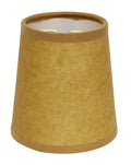 Slant Hardback Chandelier Lampshade with Flame Clip yellow-paper