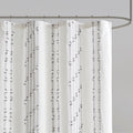 Cotton Jacquard Shower Curtain ivory-cotton