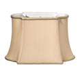 Slant Fancy Oblong Softback Lampshade with Washer gold-shantung