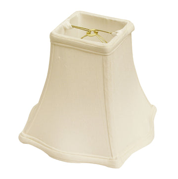 Slant Fancy Square Softback Lampshade with Bulb