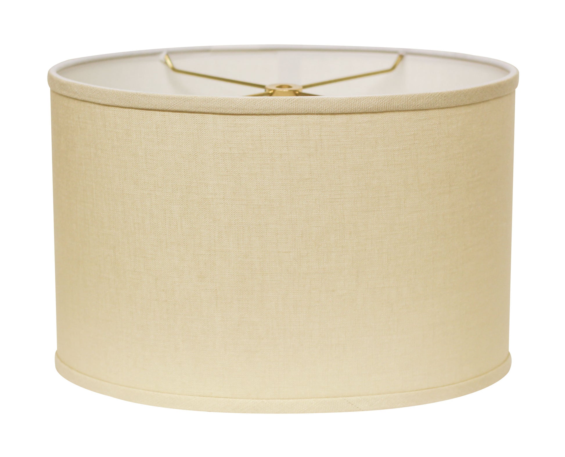 Slant Retro Oval Hardback Lampshade with Washer beige-linen