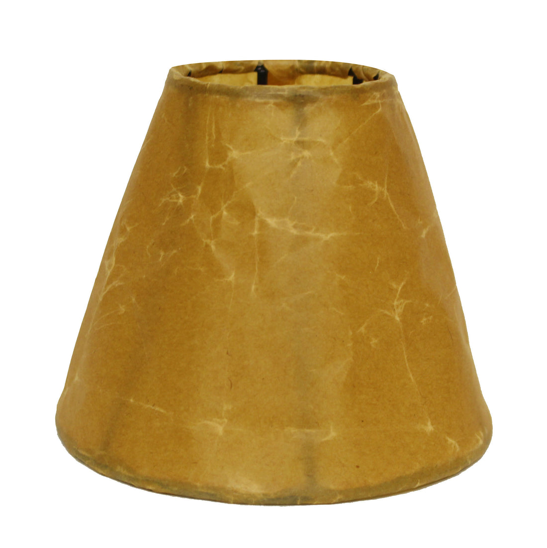 Slant Crinkle Paper Empire Chandelier Lampshade with brown-crinkle oil paper