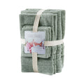 Sustainable Antimicrobial Bath Towel 6 Piece Set green-polyester