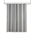 Cotton Jacquard Shower Curtain gray-cotton