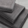 100% Cotton Quick Dry 12 Piece Bath Towel Set grey-cotton