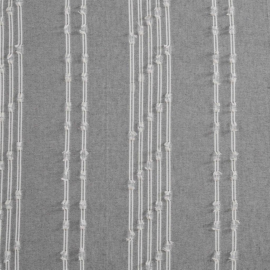 Cotton Jacquard Shower Curtain gray-cotton