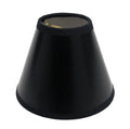 Slant Hardback Chandelier Lampshade with Flame Clip black white-parchment