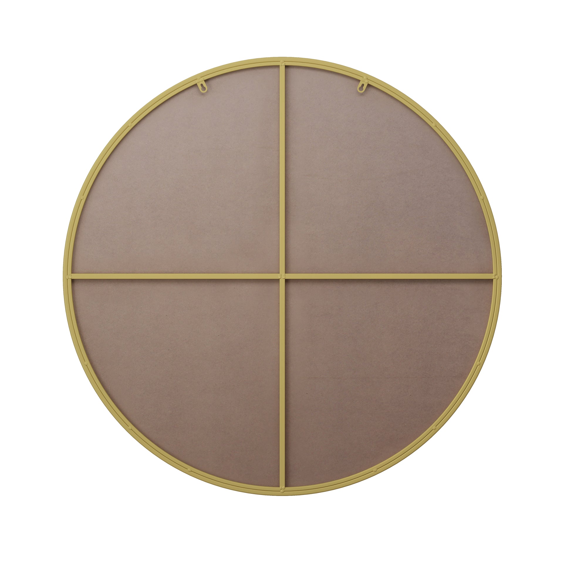 Wall Mirror 28 Inch Gold Circular Mirror Metal Framed gold-glass