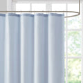 Pieced and Embroidered Shower Curtain blue-polyester