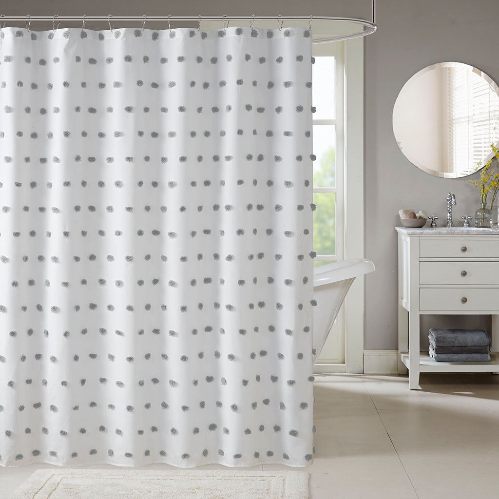 Shower Curtain grey-polyester