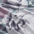 Cotton Floral Printed Shower Curtain grey-cotton