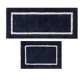 Reversible High Pile Tufted Microfiber Bath Rug navy-microfiber