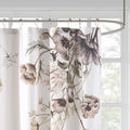 Printed Cotton Shower Curtain blush-cotton