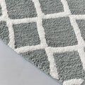 Reversible High Pile Tufted Microfiber Bath Rug grey-microfiber