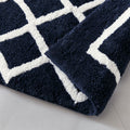 Reversible High Pile Tufted Microfiber Bath Rug navy-microfiber