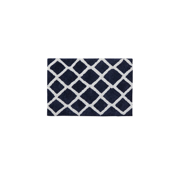 Reversible High Pile Tufted Microfiber Bath Rug navy-microfiber