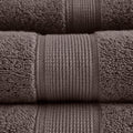 100% Cotton 8 Piece Antimicrobial Towel Set mocha-cotton