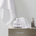 Cotton 6 Piece Bath Towel Set white-cotton