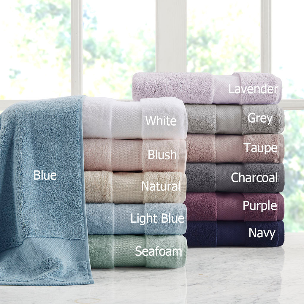 Cotton 6 Piece Bath Towel Set grey-cotton